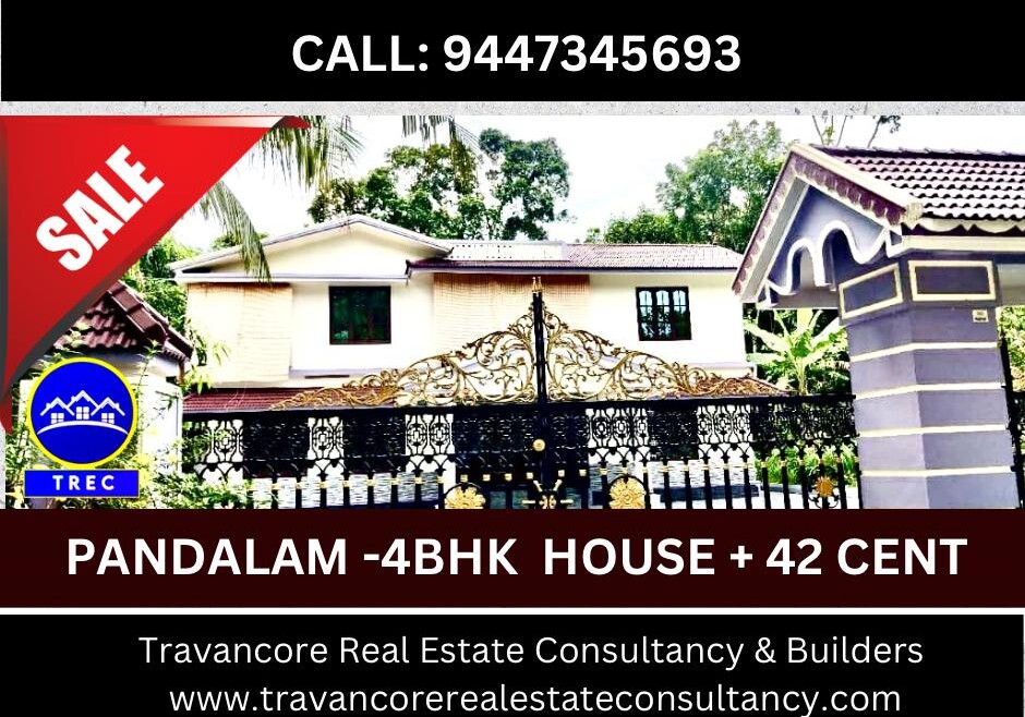 4 BHK PREMIUM HOUSE + 42 CENT FOR SALE IN PANDALAM