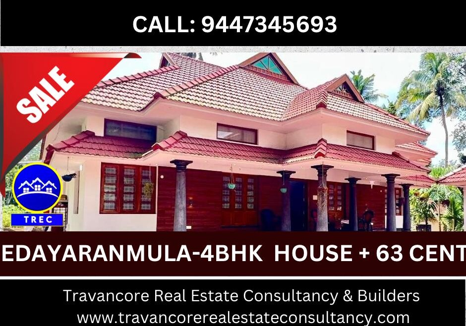 PROPERTY HIGHLIGHTS – 4 BHK HOUSE FOR SALE IN EDAYARANMULA, KURICHIMUTTOM