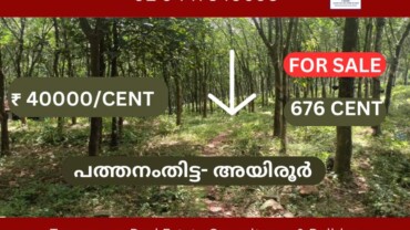 676 CENT DRY LAND FOR SALE AT AYROOR