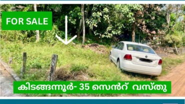 35 cents residential plot for sale at Kidangannur