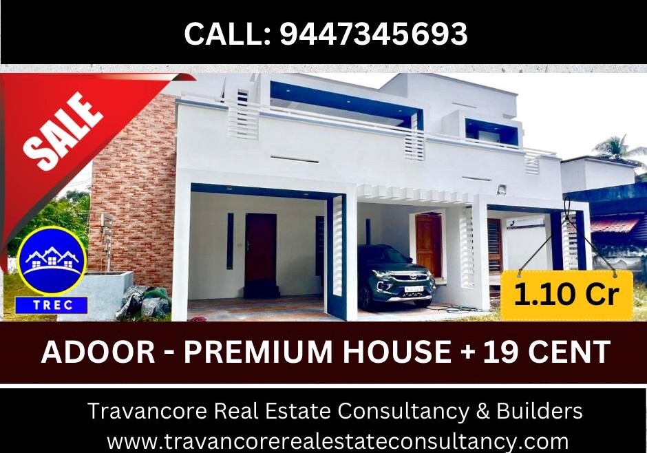 4 BHK Premium House for Sale in Adoor — Near Govt. LPS & Orchid Villas