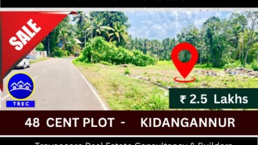 48 CENT COMMERCIAL PLOT FOR SALE IN KIDANGANNUR